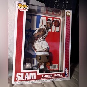 Funko Pop! SLAM LeBron James Figure - Red and White